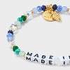 Little Words Project x Wicked "Made in Oz" Beaded Bracelet - Green/Blue/White - 4 of 4