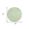 Mint Green Artichoke Green And Ivory Floral Washable Indoor Outdoor Area Rug - 3 of 4