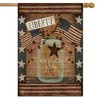 Briarwood Lane Liberty Patriotic House Flag Primitive 4th of July USA 28" x 40" - image 2 of 4