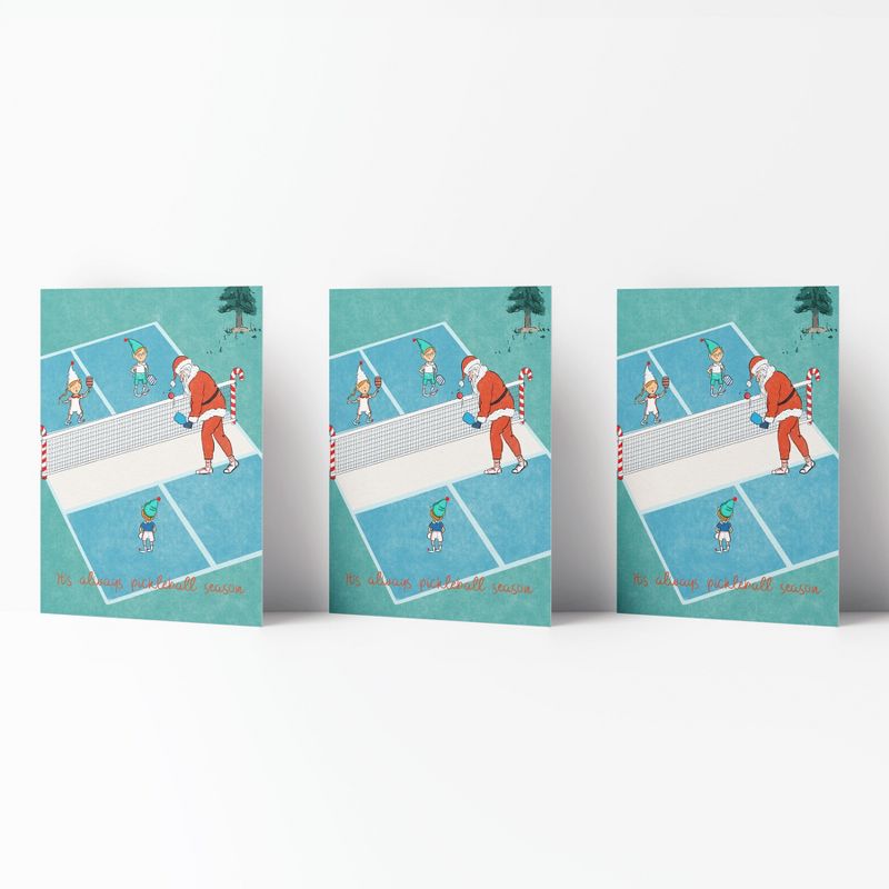 Holiday Winter Card Pack (3ct) It's Always Pickleball Season by Ramus & Co, 1 of 6