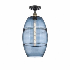 Vaz - 1 Light Semi-Flush Mount In Industrial Style-19.75 Inches Tall and 10 Inches Wide - 1 of 1
