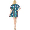 LA LEELA Women's Loose Mini Beachwear Vacation Bathing Suit Summer Plus Size Beach Dress Casual Holiday Wraps Swimsuit Cover Ups - 3 of 4
