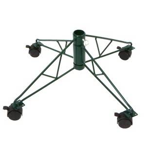 Northlight Green Metal Rolling Christmas Tree Stand for 6.5' - 7.5' Artificial Trees - 1 of 1