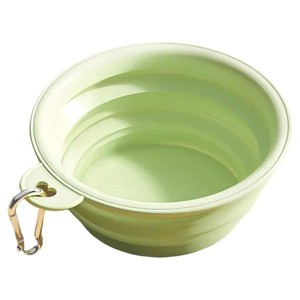 Pet Travel Bowl, 350ml Macaron Style Portable Foldable Dog Cat Bowl for Food Water, Lightweight Space-Saving Feeding Dish for Outdoor Walking Hiking - 1 of 4