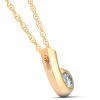 Pompeii3 1/4ct Solitaire Round Diamond Pendant 14K Yellow Gold - 2 of 4
