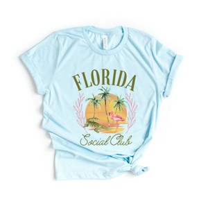 Simply Sage Market Florida Social Club Flamingo Short Sleeve Tee - 1 of 4