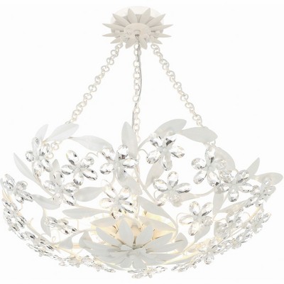 Crystorama Lighting Marselle 6 - Light Semi-Flush Mount in  Matte White