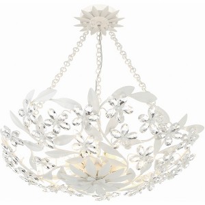 Crystorama Lighting Marselle 6 - Light Semi-Flush Mount in  Matte White - 1 of 1