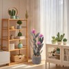 36 Inch Tall Artificial Cactus, Tall Fake Big Cactus Potted Faux Cacti Plants in Pot Lifelike Potted for Balcony Living Room Kitchen Office Patio - 4 of 4