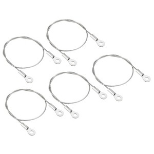 Unique Bargains Stainless Steel Light Outdoor Travel Luggage Safety Locking Cables 0.16" ID Eyelets - 1 of 4