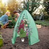 Portable Greenhouse for Outdoor Plants, Hexagonal Green House w/PE Cover, Zippered Door, Mesh Window, for Vegetables, Flowers, Fruits, Herbs - 3 of 4