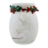 Stony Creek 4.0 Inch Holly & Cardinals Pre-Lit Small Jar Berries Winter Glitter Novelty Sculpture Lights - 3 of 4