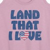Women's - Instant Message - Land That I Love Graphic Racerback Tank - 2 of 4