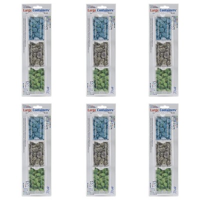 Elizabeth Ward Bead Storage Solutions 3 Piece Craft Organizing Storage  Containers For Small Beads, Crystals, And Fasteners, Clear (6 Pack) : Target