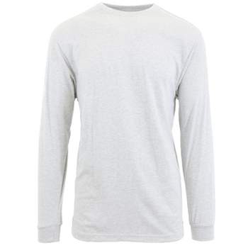 Galaxy By Harvic Men's Cotton-Blend Long Sleeve Crew Neck Tee