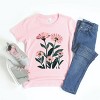 The Juniper Shop Pink Daisies Watercolor Youth Short Sleeve Tee - XL - Pink - 3 of 4