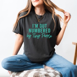 Simply Sage Market I'm Out Numbered By Tiny People Garment Dyed Tee - 1 of 4