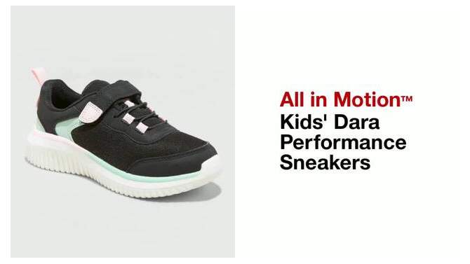 Kids' Dara Performance Sneakers - All In Motion™, 2 of 14, play video