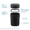 SEVOBAL Indoor Trash Cans Bathroom Small Trash Can 3 Gallon Slim Garbage Bin Wastebasket for Bedroom, Office, Kitchen, Black, 10.1"*10.3"*13.6" - 4 of 4