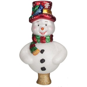 Old World Christmas Glass Blown Frosty Ornament Tree Topper - 1 of 3