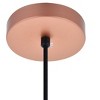 Elegant Lighting Nora Collection Pendant D11.5in H9in Lt:1 Black finish - 4 of 4
