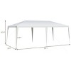 Tangkula 10'x20' Outdoor White Wedding Party Event Tent Gazebo Canopy Pavilion - 3 of 4