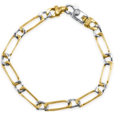 Pompeii3 Men's Link 14k Gold (12gram) or Platinum (19gram) 5.5mm Bracelet 8"