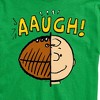 Men's - Peanuts - C Brown Half Football Head Short Sleeve Graphic T-Shirt - 2 of 4