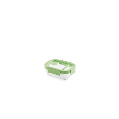 Lekue 100% Airtight Rectangular Glass Food Storage Container, 13 oz