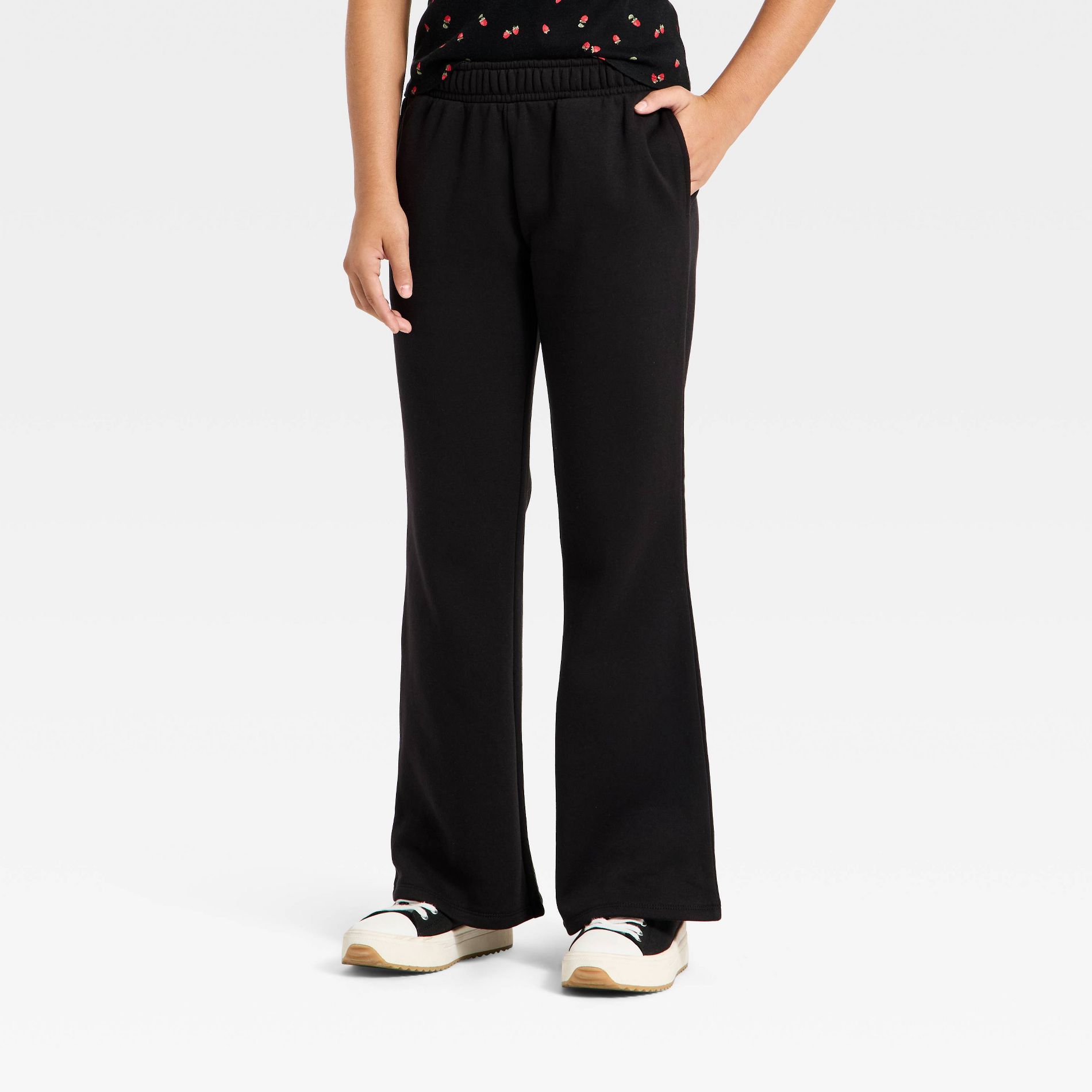 Girls' Fleece Flare Leg Sweatpants - art class™