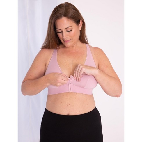 Leading Lady The Greta - Front-closure Wirefree Bralette In Modern Pale  Violet, Size: Large : Target
