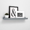 Kiera Grace (Set of 4) 23"x4" Drea Wall Shelves Cloud Gray: MDF Floating Decor, Includes Mounting Hardware - 4 of 4