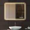 40x32" LED Bathroom Mirror: Front Lights, Anti-Fog, Frameless, Copper-Free Silver, Horizontal/Vertical - 2 of 4