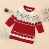 MyKids-Usa Baby Girl Embroidered Pattern Long Sleeve Autumn Style Christmas Dress - 2 of 4