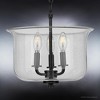 Urban Ambiance Luxury French Rustic Ceiling Light,  11.875"H x 13.75"W,  Midnight Black Finish, UHP3731 - 4 of 4