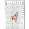 Sweet Jojo Designs Girl Baby Fitted Crib Sheet Celestial Gold and White - 4 of 4