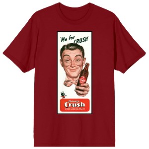 Orange Crush Me For Crush Man Holding Bottle Men's Cardinal Red T-shirt - 1 of 2