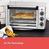 BLACK+DECKER 6-Slice Crisp 'N Bake Air Fry Toaster Oven, TO3215SS, 5 Cooking Functions, 60 Minute Timer, Stainless Steel - 3 of 4