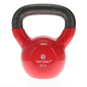 BodySport Cast Iron Vinyl Coated Kettlebells – Kettlebell for Weight Lifting – Strength Training - 1 of 4