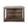 LAOTIES Wooden Dog Crate Furniture With Double Doors,Indoor Dog Kennel End Table For Small And Medium Dogs - 4 of 4