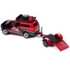 1979 International Scout II Red and Black w/Open Utility Trailer "Tow & Go" Series 1/64 Die Cast Model Car by Johnny Lightning - 2 of 4