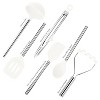 Tovolo 6pc Silicone and Stainless Kitchen Utensil Set White: Cooking Utensils, Slotted Turner, Ladle, Spatula, Spoon, Tongs, Masher - 2 of 4