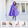 Catalonia Womens Oversized Plush Fleece Wearable Blanket Hooded Wrap Sweater with Hand Pockets, Open Front No Sleeve Cape Shawls, Cozy Gift for Woman - 4 of 4