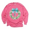 Simply Sage Market Nutcracker Wreath Coquette Garment Dyed Long Sleeve - 2 of 4