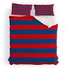 Deny Designs Holli Zollinger Rugby Stripe King Duvet and Sham Set (2-3pc Set) - 2 of 4