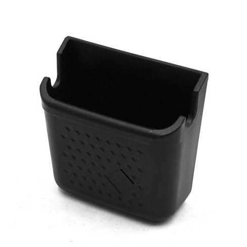 Unique Bargains Plastic Adhesive Holder Storage Sundries Pocket for Car  Home Black 3.3 x 3.2 x 1.5