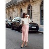 Women's High Waist Satin Midi Skirt - Elegant A-Line Silky Skirt Jh1 - 3 of 4