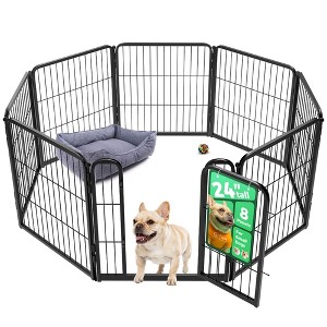 FXW Homeplus Indoor Dog Playpen - Stress-Free and Safe Play,Panels for Puppy and Small Dogs, Black│Patented - 1 of 4
