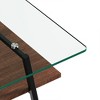 GlasFlength End Tables Contemporary Accent Furniture with Sleek Design for Modern Living Rooms, Multicolored,38.58”*22.84”*16.73" - 3 of 4