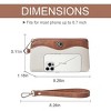 CLUCI Wristlet Wallets for Women Travel Phone Handbag Leather Clutch Purses with Card Slots - 3 of 3